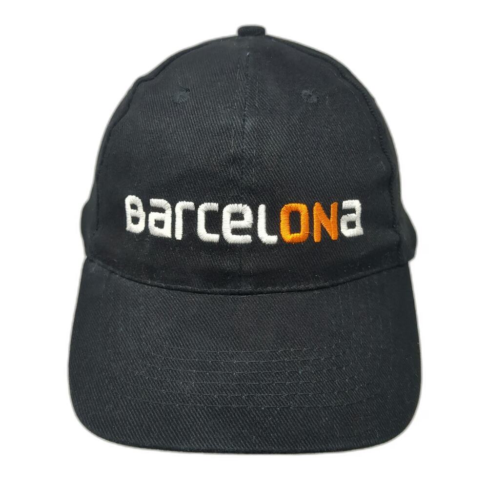 Buffalo Baseball Cap Black One Size Barcelona Embroidered Adjustable Strap Hat